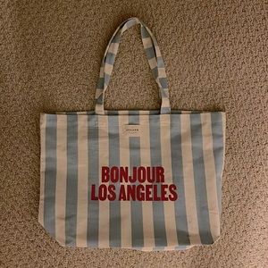 Brand New Sézane Blue-White Striped Tote